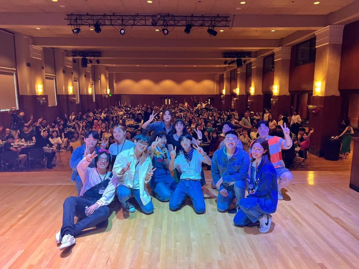 KSA 2022-2023 board on stage in front of a room full of people